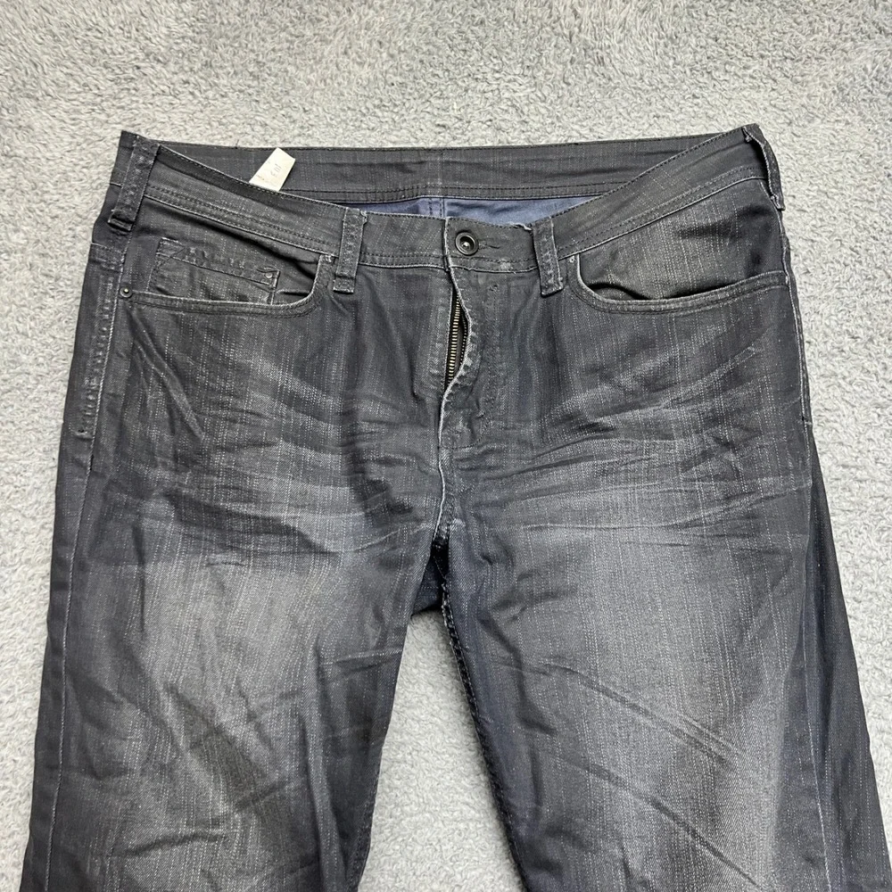 Buffalo David Bitton Jeans Mens 36x30 Gray Denim Straight Casual Office - Picture 2 of 9